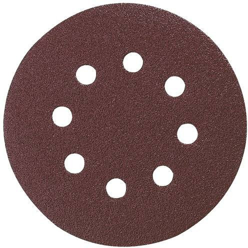 Makita Schleifpapier Klett für Exzenterschleifer, Körnung 180, Durchmesser: 12,5 cm, 10 Stück - Bild 1