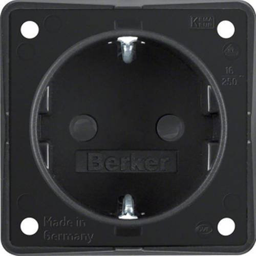 Berker Steckdose Einsatz Schwarz Matt 947792503 - Bild 1