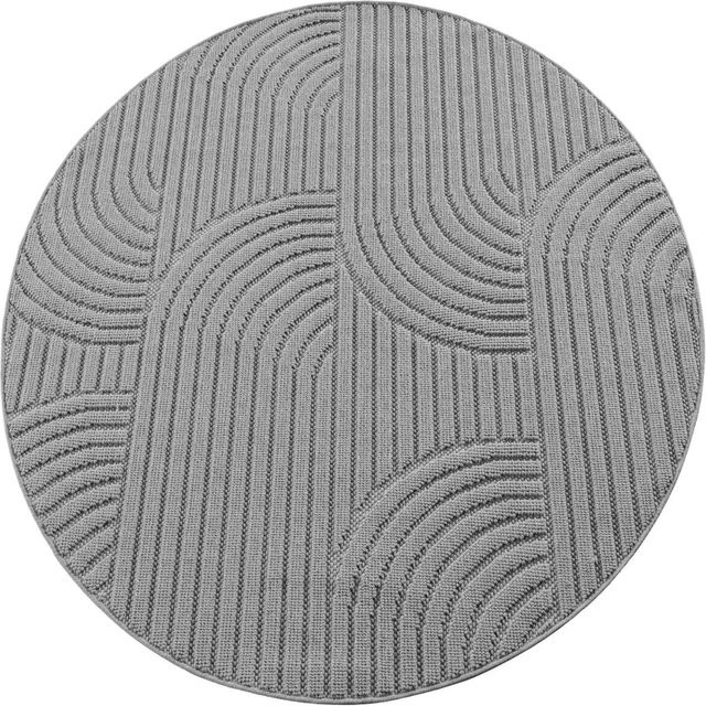 Ayyildiz Kurzflorteppich Helix Silber quadratisch B: 160 cm, H: 160 cm, Tiefe: 0,7 cm - Bild 1