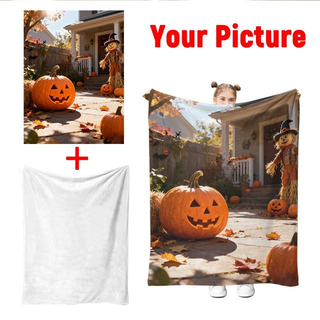SRH Halloween Baby Flanelldecke aus Polyester, antistatisch und weich für Kinderbetten und als Hausüberwurf - Bild 1