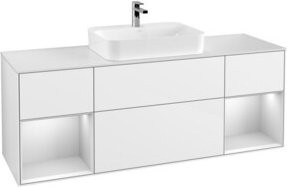 V&B Waschtischunterschrank Finion in Weiß lackiert, B/T/H: 160 x 60 x 50,1 cm - Bild 1