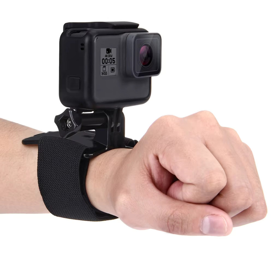 Einstellbarer Handgelenk Strap Mount Arm Halter in Schwarz für GoPro, DJI Osmo Action und andere Action Kameras - Bild 4