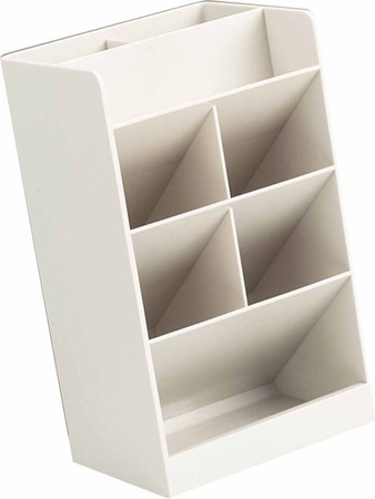 Igeteck Stifthalter mit 5 Fächern und schrägem Design in Beige
