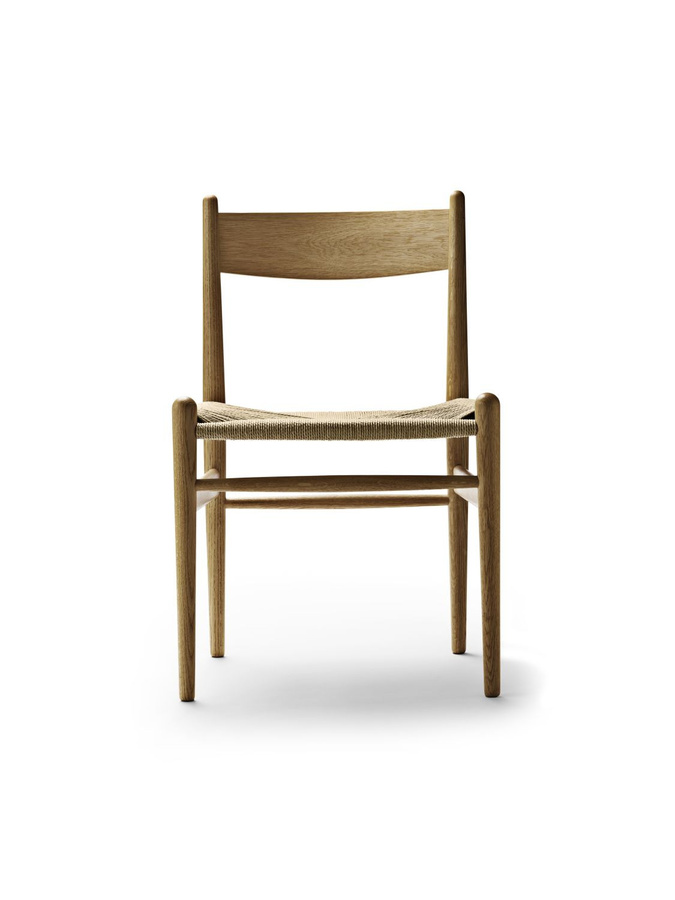 Carl Hansen & Søn CH36 Stuhl aus Massivholz mit Naturgeflecht in Braun - Bild 2
