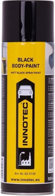 Innotec Black Body Paint Sprühlack Schwarz Matt 500 ml - Bild 1
