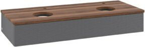 V&B Waschtischunterschrank Antao mit Frontstruktur, Weiß, B/T/H: 120 x 50 x 19 cm - Bild 1