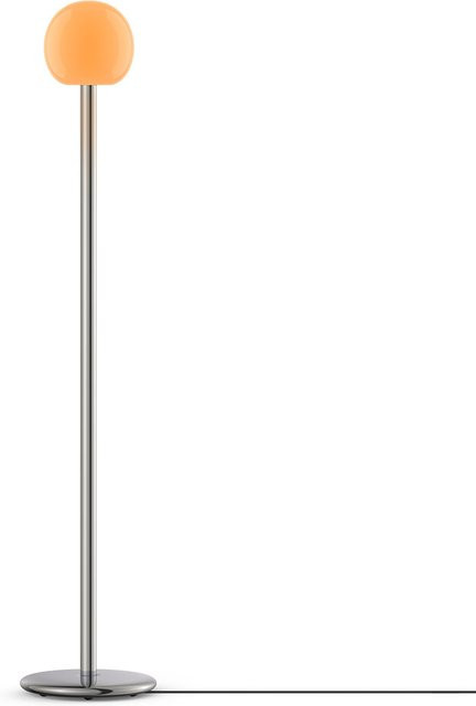 Tobias Grau Fire Floor LED-Stehleuchte in Grau und Silber mit Glaskugel und dimmbarer Funktion - Bild 1