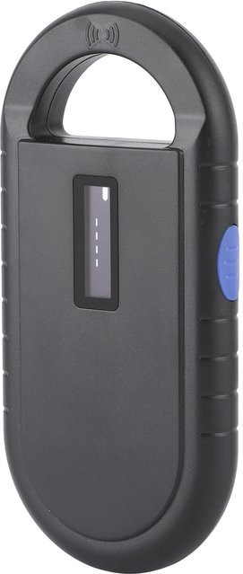 Tragbarer 134,2 kHz RFID-Chipleser von Painter für ISO11784 5 FDXB ID64, USB-C wiederaufladbares Handgerät, Grau - Bild 1