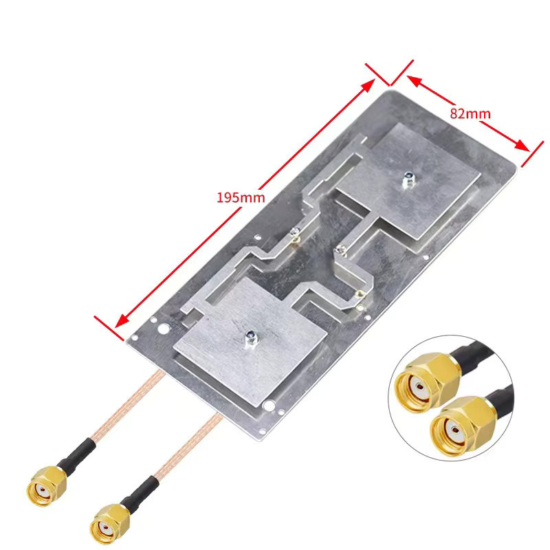 NOWEPOCH Dual Band WIFI Wireless Router Modul mit High Gain 9-12dBi Antenne in Silber - Bild 1