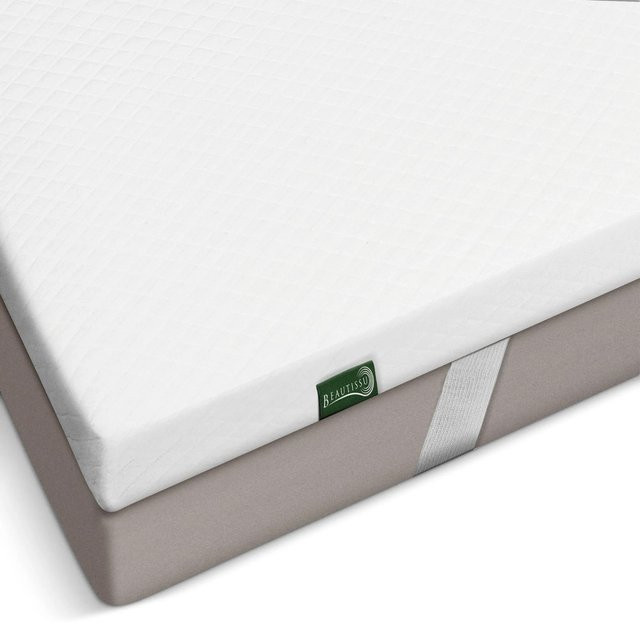 Beautissu BeauNuit GT Topper aus Gel Memory Foam in Weiß, B/T/H: 140 x 200 x 7 cm - Bild 1