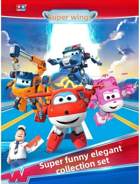 AULDEY Super Wings Mini-Hangar-Set, Spielzeug, 2-in-1-Transformation - Bild 1