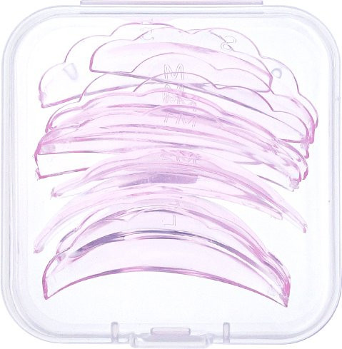 FUNMIX Wimpernlifting-Pads, Silikon, Sonnenblumenform, Pink, 5 Paar - Bild 1