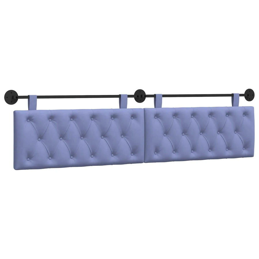 vidaXL Wandmontiertes Polsterpaneel in Jeans Blau, Höhe: 210 cm, Breite: 55 cm, Tiefe: 7 cm - Bild 2