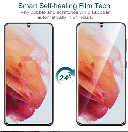 5-teiliges Hydrogel Display Schutzfolien Set für Samsung Galaxy S24 S23 S22 S21 S20 S10 S9 S8 Note 20 Ultra sowie A54 A34 A24 A14 in Transparent - Bild 2