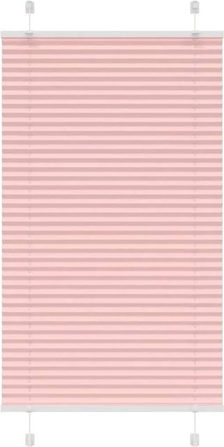 vidaXL Plissee Rosa, semi-transparent, Polyester, B: 70 cm, H: 100 cm - Bild 1