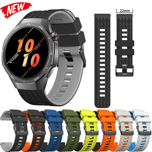 CHIICSMART Uhrenarmband Silikon, Bicolor, 22 mm, Unisex - Bild 1