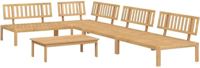 vidaXL 5-teilige Garten-Sofagarnitur aus Akazien-Massivholz in Braun - Bild 1