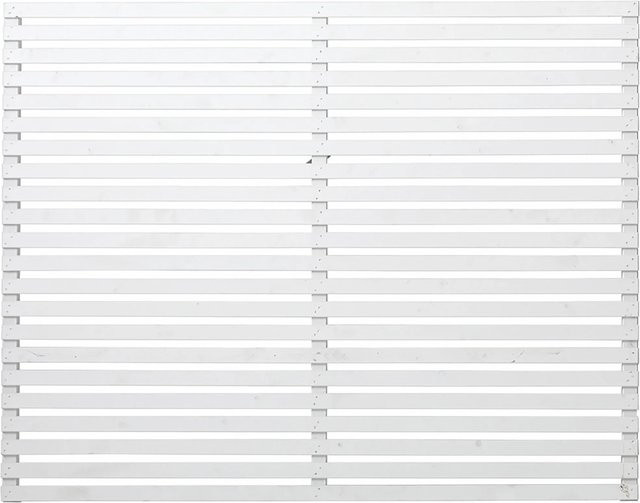 Plus Sichtschutzzaun Tokyo aus Nadelholz in Weiß, B/H: 140 x 180 cm - Bild 1