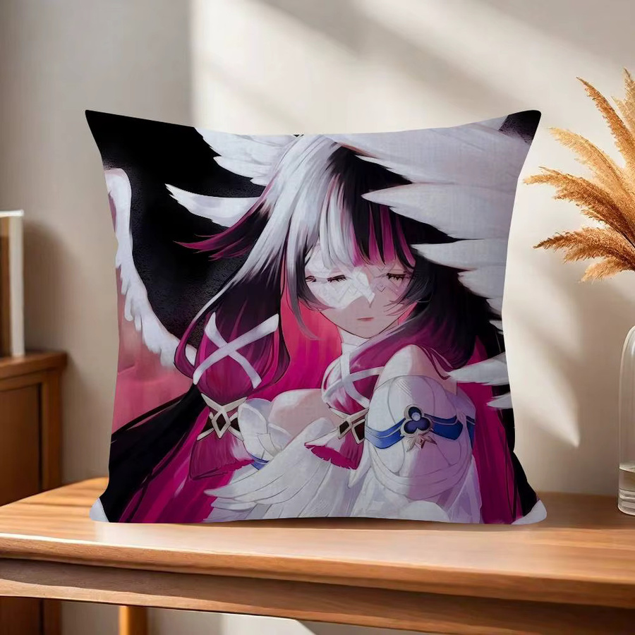 Beast Kingdom Genshin Impact Kissenbezug Columbina Anime Motiv, B/B/B: 45 x 45 x 0 cm, Mehrfarbig - Bild 5