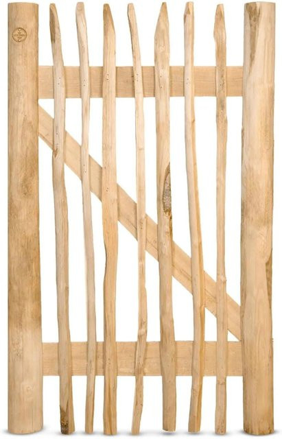 Stiltreu Genageltes Staketenzaun-Tor Edelkastanie Braun B/H: 75 x 120 cm - Bild 1