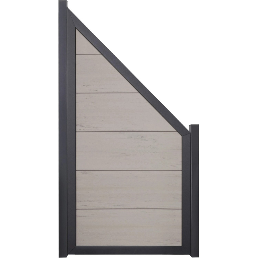 GroJaViento Zaunelement Bi-Color Sand in Anthrazit, B/H: 90 x 180 cm - Bild 2