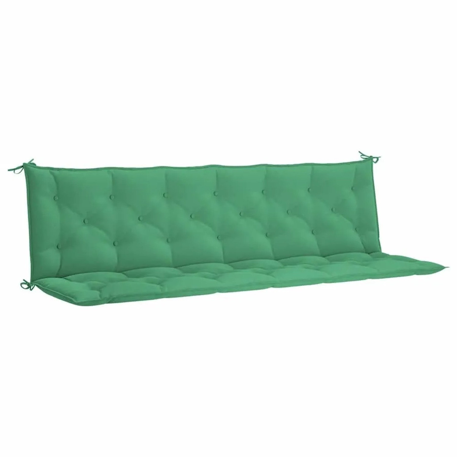 vidaXL Gartenbank-Auflage Grün aus wasserabweisendem Oxford-Gewebe, B/T: 200 x 50 cm und 50 x 7 cm - Bild 2
