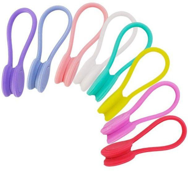 STEL ORA Magnetkabelbinder aus Kunststoff in Multicolour für die Kabelorganisation zu Hause oder im Büro - Bild 1