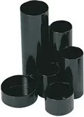 WEDO Stifteköcher Junior-Butler in Schwarz, B/T/H: 12,0 x 6,0 x 14,8 cm - Bild 1