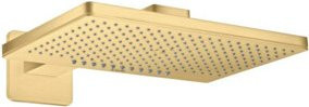 Hansgrohe Axor Kopfbrause Rain Soft Square in Gold mit 2 Strahlarten, B/B/H: 46,0 x 30,0 x 4,6 cm - Bild 1