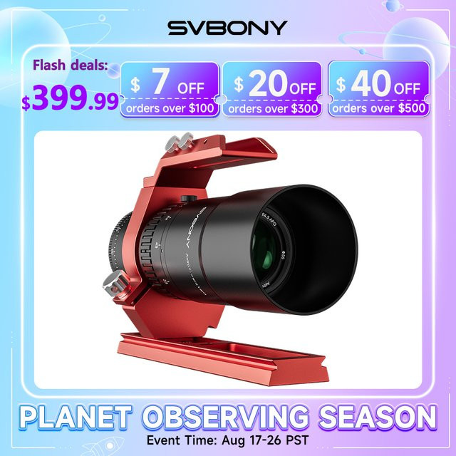Svbony SV545 Astronomisches Teleskop APO Petzval Refraktor 203 mm f/4,5 mit FMC-Objektiv und 360 Grad Rotator für Deep-Sky Imaging - Bild 1