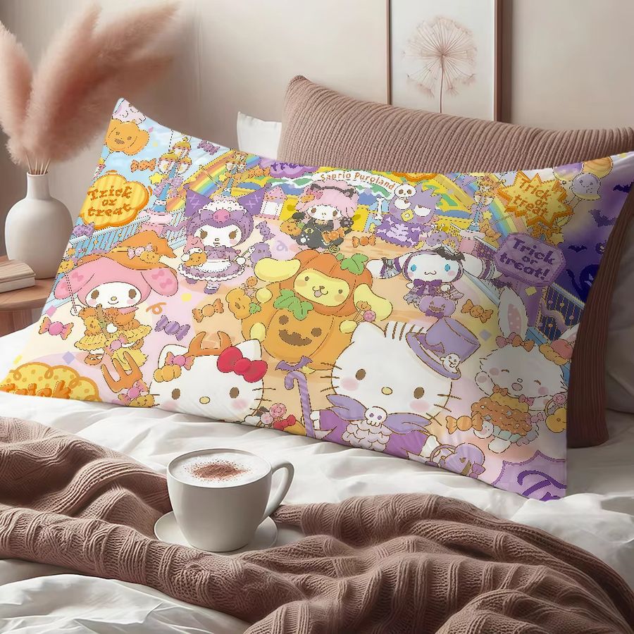 Sanrio Rechteckiger Kissenbezug mit My Melody, Pochacco und Hello Kitty in Multicolor - Bild 3
