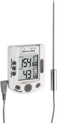 TFA Dostmann Küchen-Thermometer für Ofen- und Kerntemperatur mit Touchscreen, Timer und Alarm - Bild 1