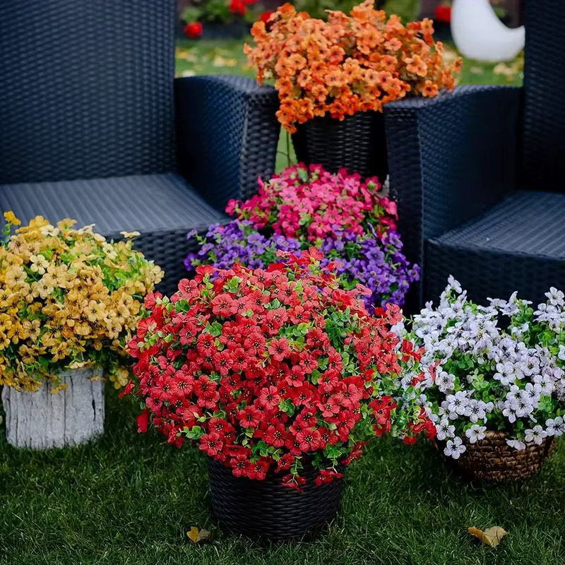 ZQCY Künstliche Wasserpflanzen in Weiß für Hochzeit, Garten und Dekoration - Bild 2