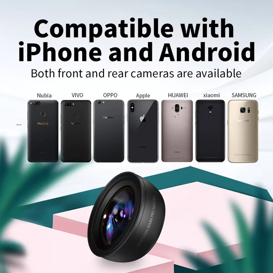 MARTVSEN High Definition Makroobjektiv 10-20X für Smartphones und iPhone sowie Samsung in Schwarz für Nahaufnahmen von Blumen und Insekten - Bild 5