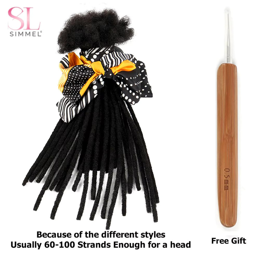 Simmel Dreadlock-Erweiterungen, Echthaar, 60 Stränge, Unisex - Bild 2