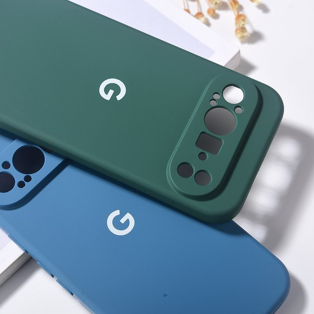 Stoßfeste Flüssigsilikon Schutzhülle für Google Pixel 9 Pro XL in Grau - Bild 1