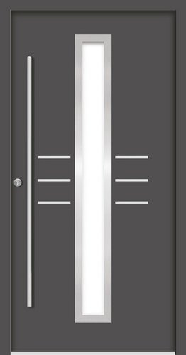 Splendoor Haustür OMIS Prime aus Aluminium in Anthrazit-Grau mit Glaseinsatz, Höhe: 210,0 cm, Breite: 100,0 cm, Tiefe: 7,0 cm - Bild 1