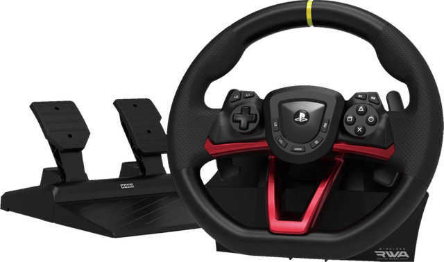Hori APEX Kabelloses Racing Wheel Lenkrad für PlayStation 5, PlayStation 4 und PC in Schwarz - Bild 1