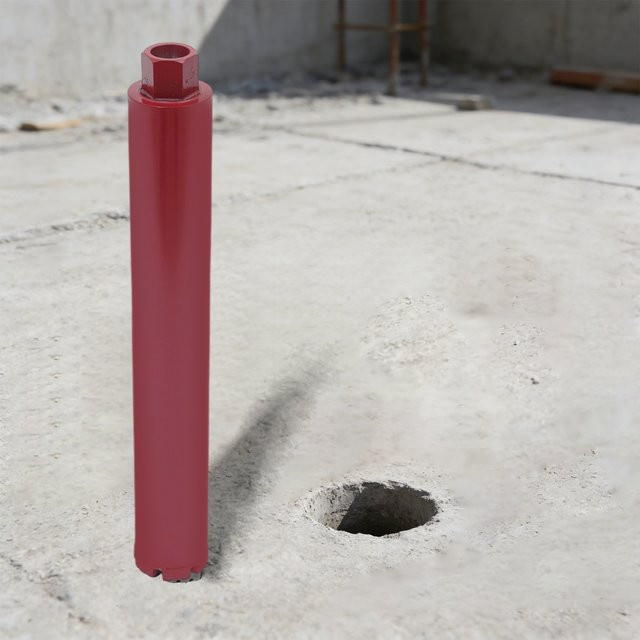 CNCEST Diamant-Kernbohrer für Beton und Stein, rote Diamantbohrkrone, Durchmesser: 63 mm - Bild 1