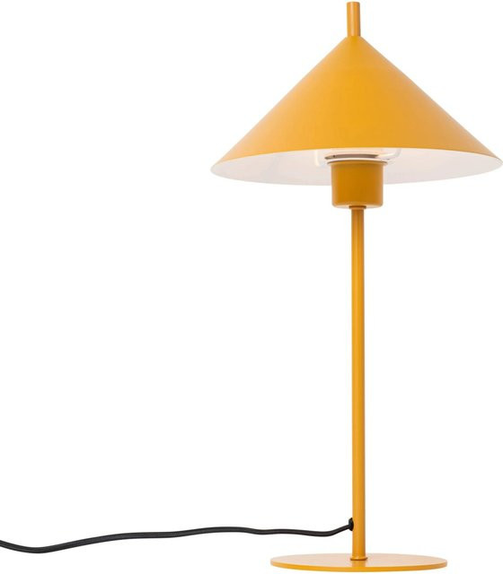 QAZQA Design Tischlampe Triangolo Gelb aus Stahl mit E27 Fassung und dimmbarer Funktion - Bild 1