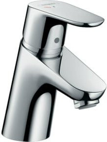 Hansgrohe Waschtisch-Einhebelmischer Focus 70 CoolStyle in Chrom mit Pop-up-Abfluss und wassersparender Technologie - Bild 1
