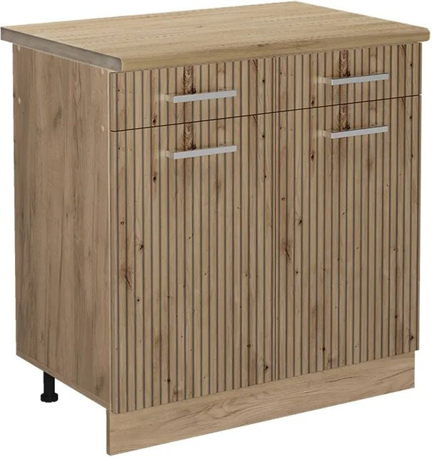 Vicco Küchenunterschrank R-Line Artisan-Eiche Goldkraft Eiche, B/T/H: 80 x 60 x 81,6 cm - Bild 1