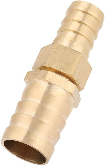 Neoglint Messing Stutzen Reduzierstück Schlauchverbinder Rohrfitting Anschlussadapter in Gold, Länge: 192,5 cm - Bild 1