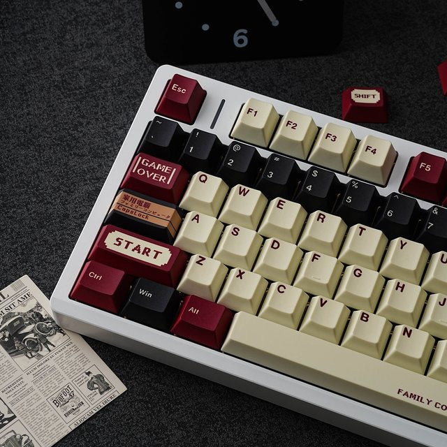 Cherry Retro NES Tastenkappen für mechanische Tastaturen, Dye-Sub, Mehrfarbig - Bild 1