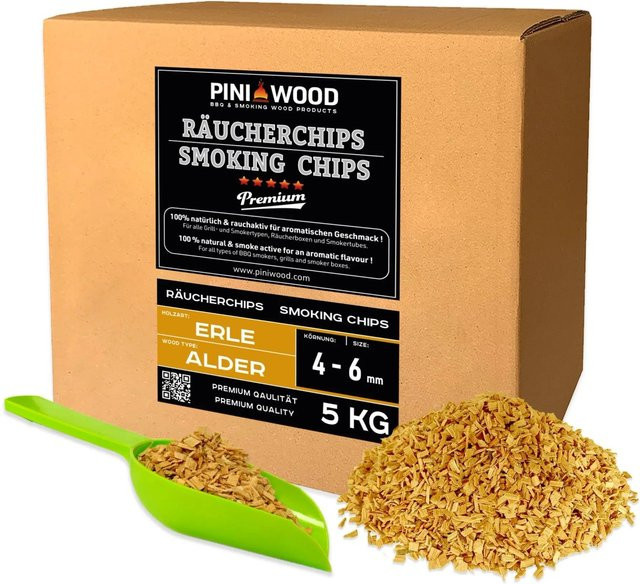 PINI Räucherchips Erle ohne Rinde 5 kg - Bild 1