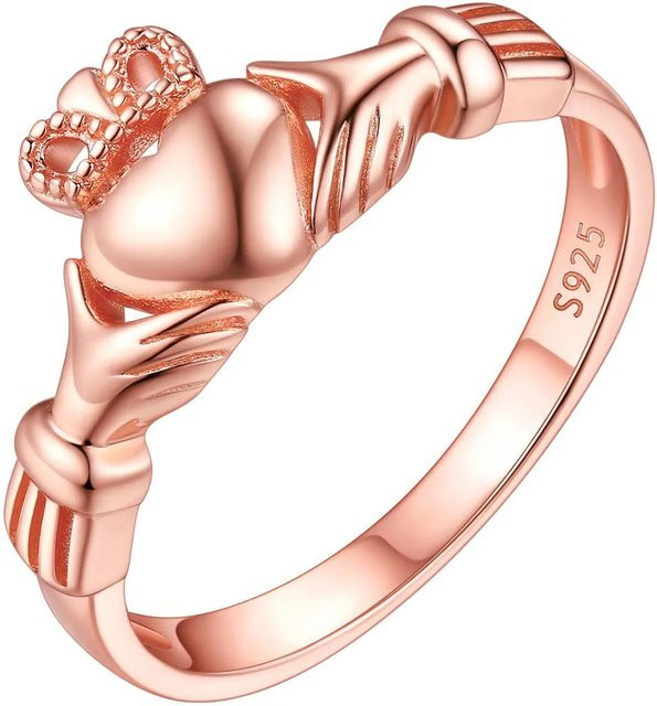 Thunder ii Claddagh Ring, 925 Sterling Silber, Damen, Größe 9 - Bild 1