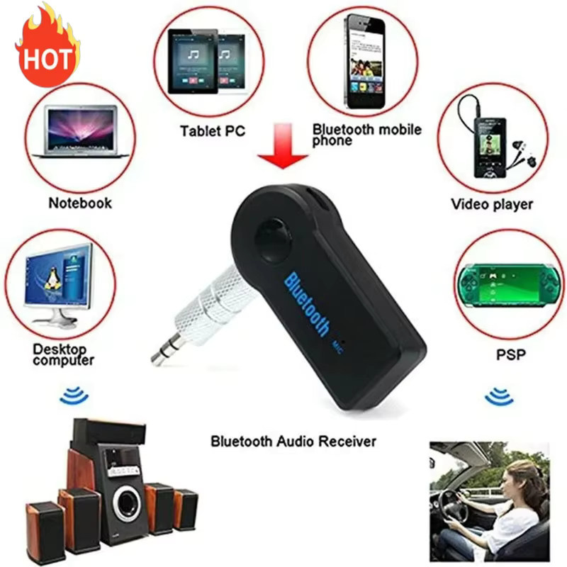 Lenovo 2-in-1 Kabelloser Bluetooth 5.0 Empfänger-Adapter mit 3,5mm Klinke in Schwarz - Bild 5
