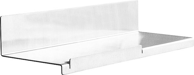 Brillantbad Handtuchablage aus Edelstahl in Silber matt zum Kleben, B/H/T: 30,0 x 6,2 x 9,7 cm - Bild 1