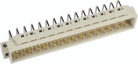 HARTING Messerleiste aus Messing in Weiß, 3 Reihen, Artikelnummer 09056486931 - Bild 1