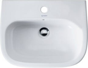 Duravit Waschtisch D-Code in Weiß aus Keramik mit Hahnlochbank, B/T: 55 x 43 cm - Bild 1